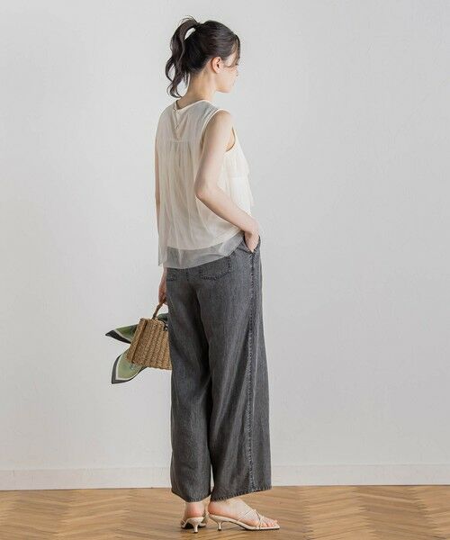 Droite lautreamont / ドロワットロートレアモン カットソー | チュールドッキングプルオーバー≪手洗い可能≫ | 詳細3