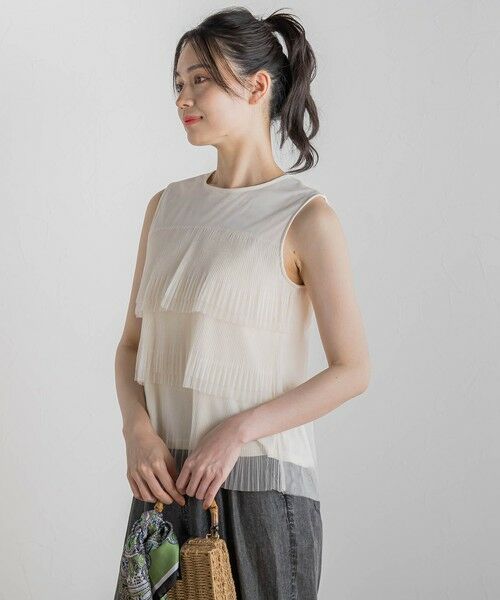 Droite lautreamont / ドロワットロートレアモン カットソー | チュールドッキングプルオーバー≪手洗い可能≫ | 詳細5