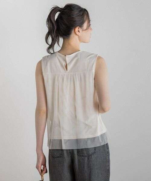 Droite lautreamont / ドロワットロートレアモン カットソー | チュールドッキングプルオーバー≪手洗い可能≫ | 詳細6