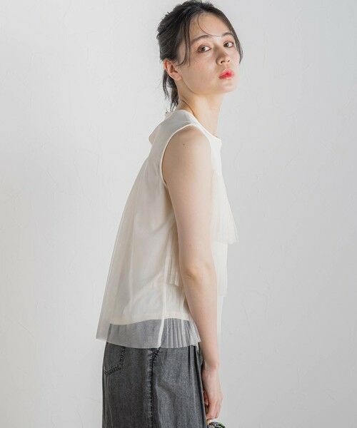 Droite lautreamont / ドロワットロートレアモン カットソー | チュールドッキングプルオーバー≪手洗い可能≫ | 詳細7