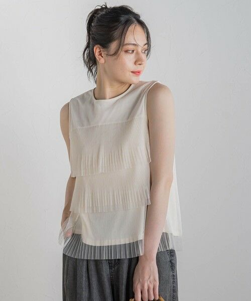 Droite lautreamont / ドロワットロートレアモン カットソー | チュールドッキングプルオーバー≪手洗い可能≫ | 詳細8