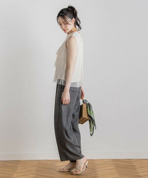 Droite lautreamont / ドロワットロートレアモン カットソー | チュールドッキングプルオーバー≪手洗い可能≫ | 詳細2