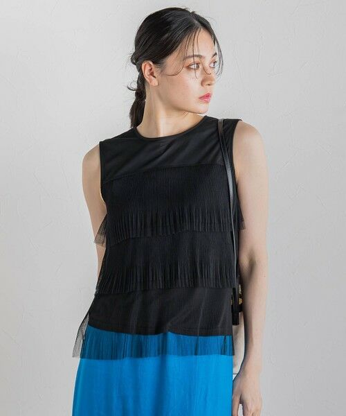 Droite lautreamont / ドロワットロートレアモン カットソー | チュールドッキングプルオーバー≪手洗い可能≫ | 詳細14