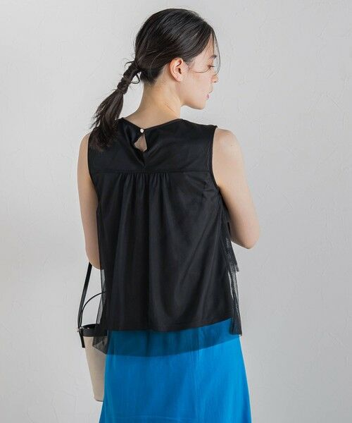 Droite lautreamont / ドロワットロートレアモン カットソー | チュールドッキングプルオーバー≪手洗い可能≫ | 詳細16