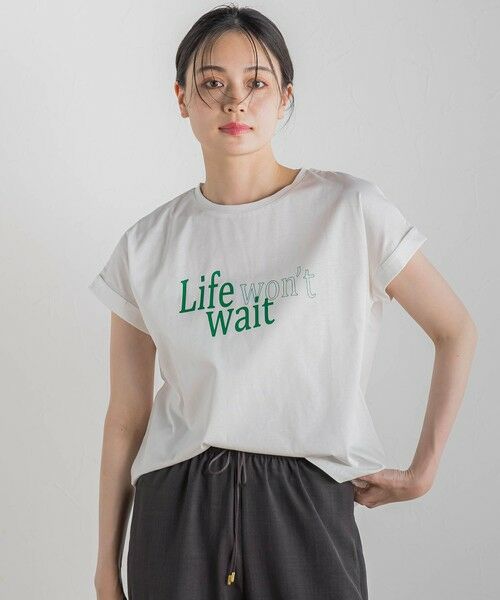 Droite lautreamont / ドロワットロートレアモン カットソー | ドライタッチコットンNEWロゴTシャツ≪洗濯機で洗える≫ | 詳細6