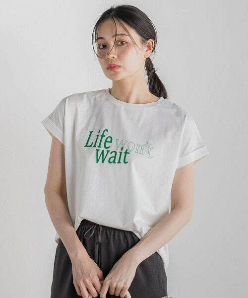 Droite lautreamont / ドロワットロートレアモン カットソー | ドライタッチコットンNEWロゴTシャツ≪洗濯機で洗える≫ | 詳細7