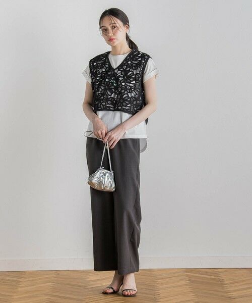 Droite lautreamont / ドロワットロートレアモン カットソー | ドライタッチコットンNEWロゴTシャツ≪洗濯機で洗える≫ | 詳細8