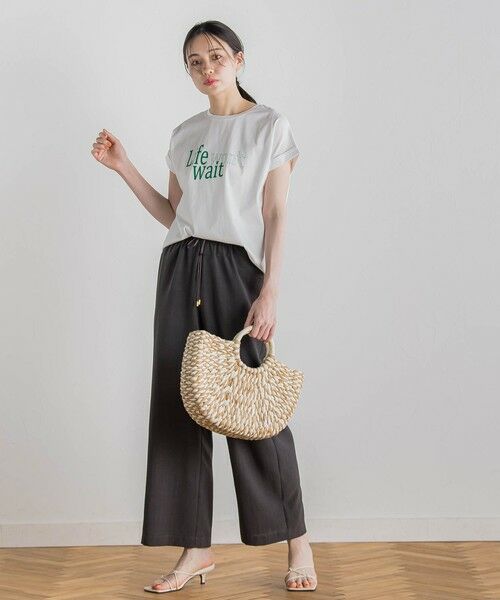 Droite lautreamont / ドロワットロートレアモン カットソー | ドライタッチコットンNEWロゴTシャツ≪洗濯機で洗える≫ | 詳細1