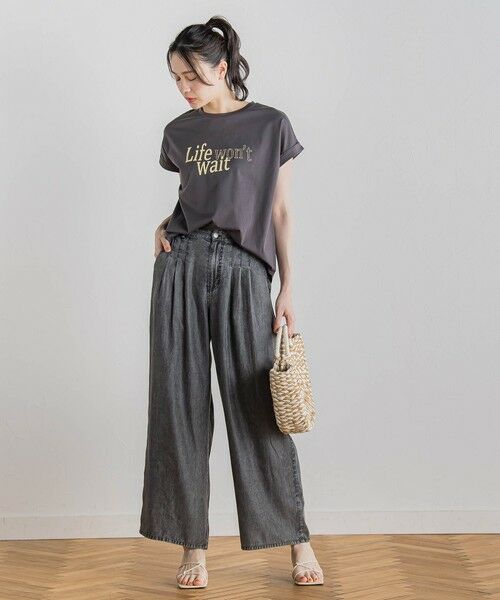 Droite lautreamont / ドロワットロートレアモン カットソー | ドライタッチコットンNEWロゴTシャツ≪洗濯機で洗える≫ | 詳細18