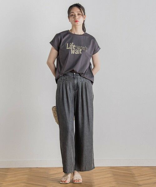 Droite lautreamont / ドロワットロートレアモン カットソー | ドライタッチコットンNEWロゴTシャツ≪洗濯機で洗える≫ | 詳細19