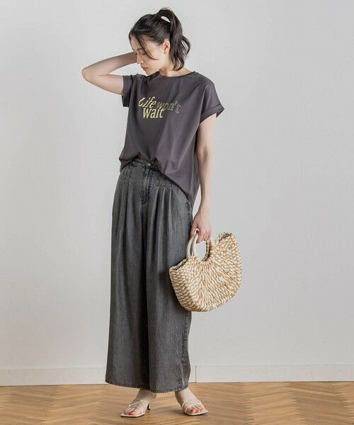 Droite lautreamont / ドロワットロートレアモン カットソー | ドライタッチコットンNEWロゴTシャツ≪洗濯機で洗える≫ | 詳細21