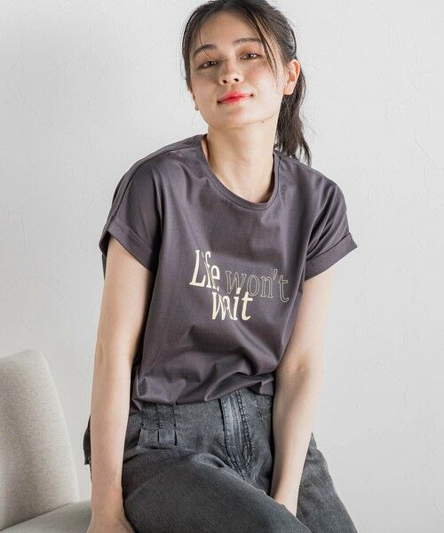 Droite lautreamont / ドロワットロートレアモン カットソー | ドライタッチコットンNEWロゴTシャツ≪洗濯機で洗える≫ | 詳細23