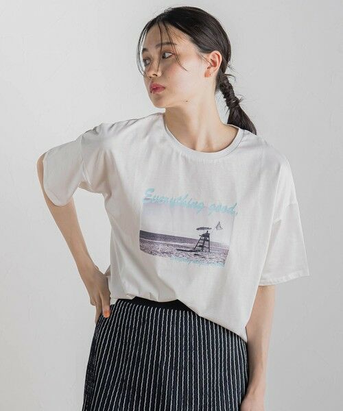 Droite lautreamont / ドロワットロートレアモン カットソー | ドライタッチコットンフォトTシャツ≪洗濯機で洗える≫ | 詳細5