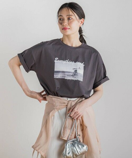 Droite lautreamont / ドロワットロートレアモン カットソー | ドライタッチコットンフォトTシャツ≪洗濯機で洗える≫ | 詳細12