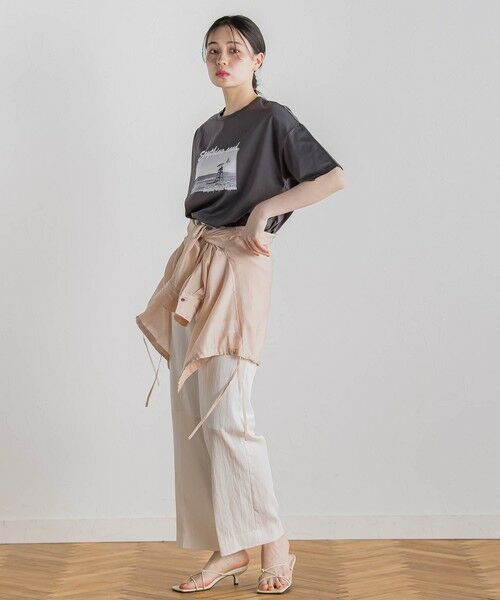 Droite lautreamont / ドロワットロートレアモン カットソー | ドライタッチコットンフォトTシャツ≪洗濯機で洗える≫ | 詳細9