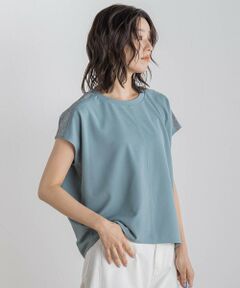 Droite lautreamont / ドロワットロートレアモン カットソー | 【WEB限定】カットジョーゼット肩ラメプルオーバー≪手洗い可能≫