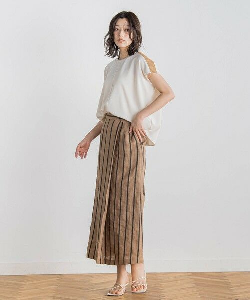 Droite lautreamont / ドロワットロートレアモン カットソー | 【WEB限定】カットジョーゼット肩ラメプルオーバー≪手洗い可能≫ | 詳細1