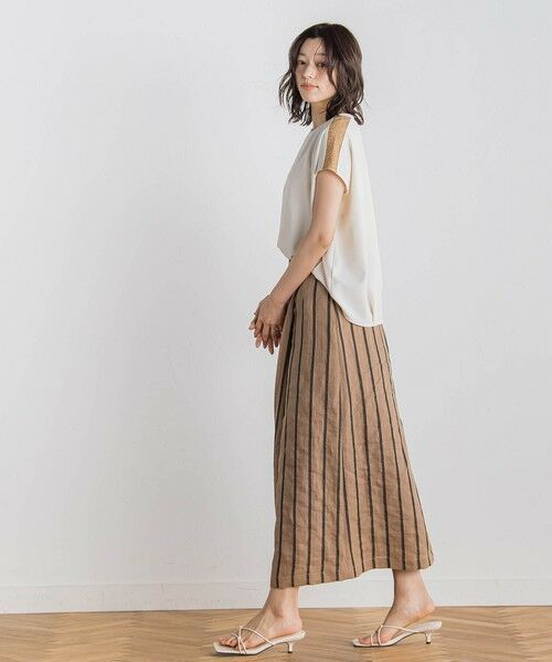 Droite lautreamont / ドロワットロートレアモン カットソー | 【WEB限定】カットジョーゼット肩ラメプルオーバー≪手洗い可能≫ | 詳細2