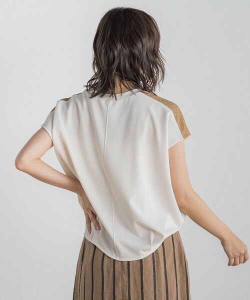 Droite lautreamont / ドロワットロートレアモン カットソー | 【WEB限定】カットジョーゼット肩ラメプルオーバー≪手洗い可能≫ | 詳細9