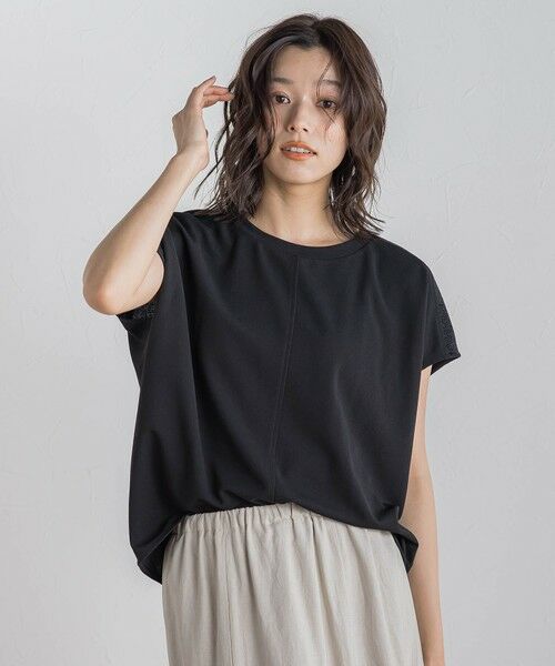 Droite lautreamont / ドロワットロートレアモン カットソー | 【WEB限定】カットジョーゼット肩ラメプルオーバー≪手洗い可能≫ | 詳細15