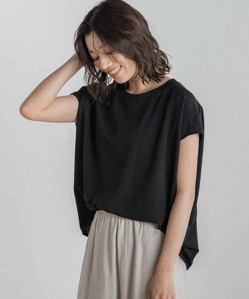 Droite lautreamont / ドロワットロートレアモン カットソー | 【WEB限定】カットジョーゼット肩ラメプルオーバー≪手洗い可能≫ | 詳細16