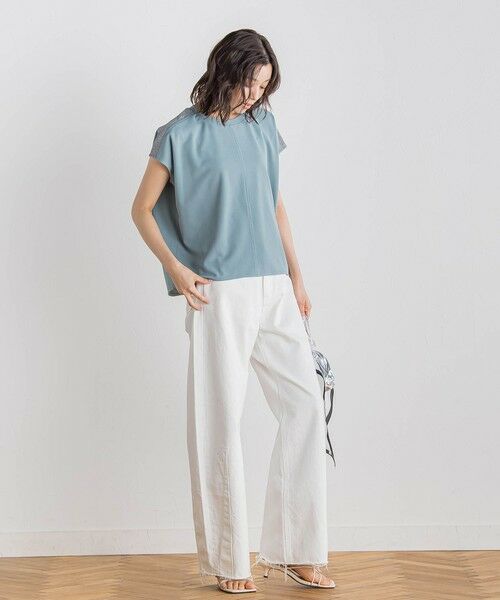 Droite lautreamont / ドロワットロートレアモン カットソー | 【WEB限定】カットジョーゼット肩ラメプルオーバー≪手洗い可能≫ | 詳細20