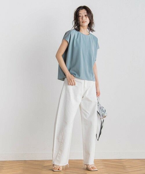 Droite lautreamont / ドロワットロートレアモン カットソー | 【WEB限定】カットジョーゼット肩ラメプルオーバー≪手洗い可能≫ | 詳細21