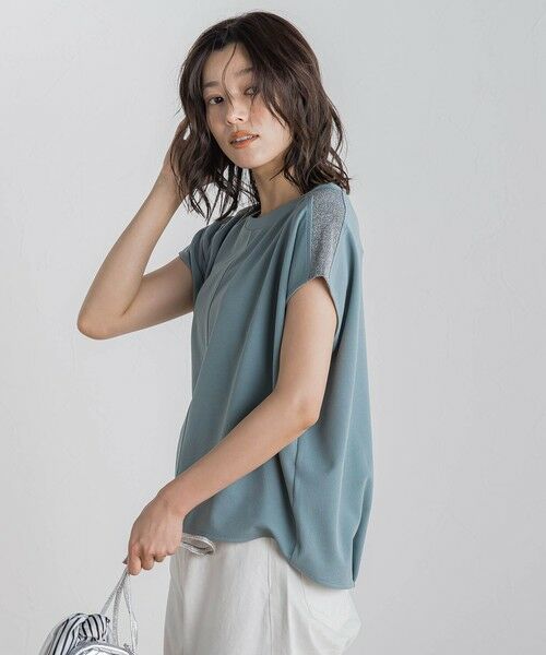 Droite lautreamont / ドロワットロートレアモン カットソー | 【WEB限定】カットジョーゼット肩ラメプルオーバー≪手洗い可能≫ | 詳細23