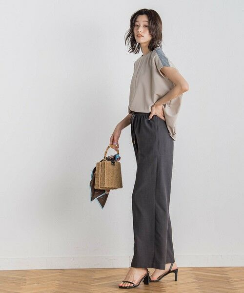 Droite lautreamont / ドロワットロートレアモン カットソー | 【WEB限定】カットジョーゼット肩ラメプルオーバー≪手洗い可能≫ | 詳細26