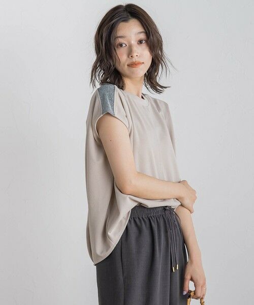 Droite lautreamont / ドロワットロートレアモン カットソー | 【WEB限定】カットジョーゼット肩ラメプルオーバー≪手洗い可能≫ | 詳細29