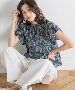 Droite lautreamont / ドロワットロートレアモン シャツ・ブラウス | 【WEB限定】フラワープリントブラウス≪手洗い可能≫