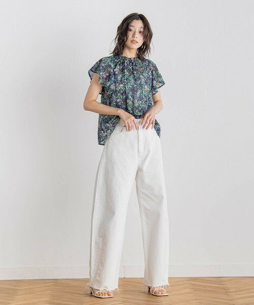 Droite lautreamont / ドロワットロートレアモン シャツ・ブラウス | 【WEB限定】フラワープリントブラウス≪手洗い可能≫ | 詳細4