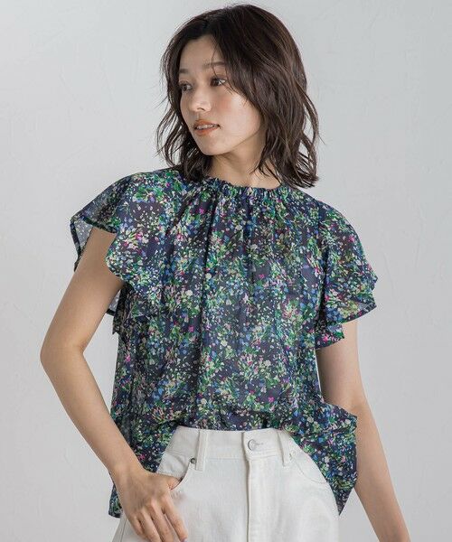 Droite lautreamont / ドロワットロートレアモン シャツ・ブラウス | 【WEB限定】フラワープリントブラウス≪手洗い可能≫ | 詳細5