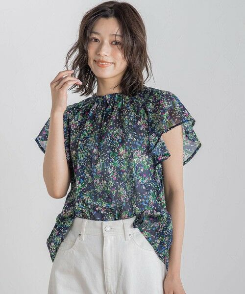 Droite lautreamont / ドロワットロートレアモン シャツ・ブラウス | 【WEB限定】フラワープリントブラウス≪手洗い可能≫ | 詳細6