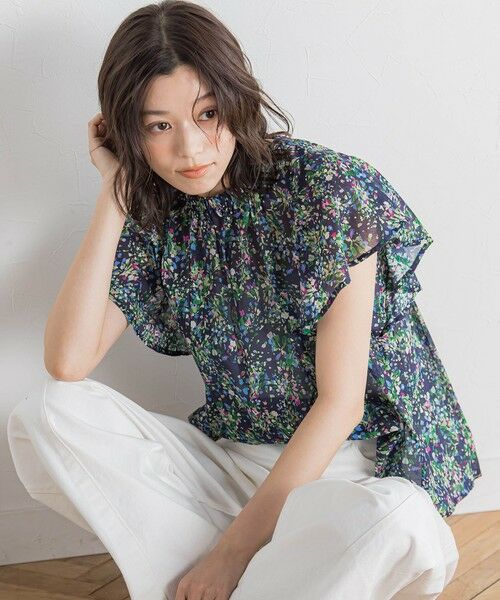Droite lautreamont / ドロワットロートレアモン シャツ・ブラウス | 【WEB限定】フラワープリントブラウス≪手洗い可能≫ | 詳細8