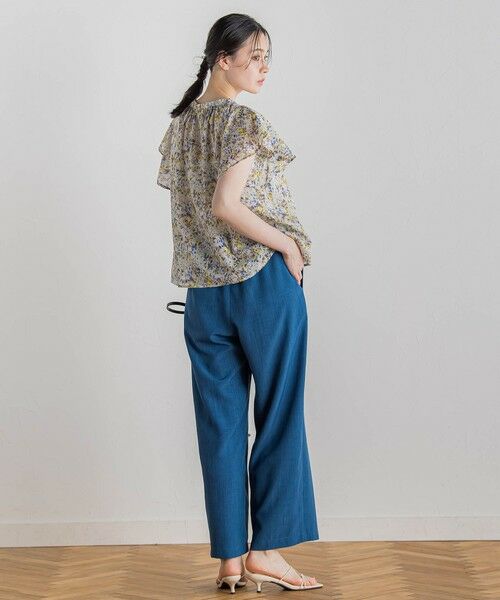 Droite lautreamont / ドロワットロートレアモン シャツ・ブラウス | 【WEB限定】フラワープリントブラウス≪手洗い可能≫ | 詳細12