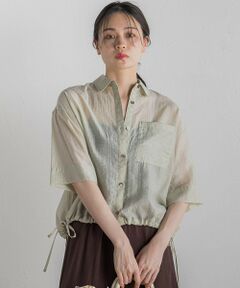 Droite lautreamont / ドロワットロートレアモン シャツ・ブラウス | シアーシャツ≪手洗い可能≫