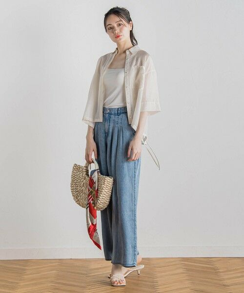 Droite lautreamont / ドロワットロートレアモン シャツ・ブラウス | シアーシャツ≪手洗い可能≫ | 詳細1