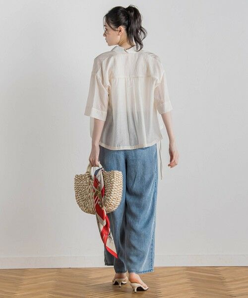 Droite lautreamont / ドロワットロートレアモン シャツ・ブラウス | シアーシャツ≪手洗い可能≫ | 詳細2