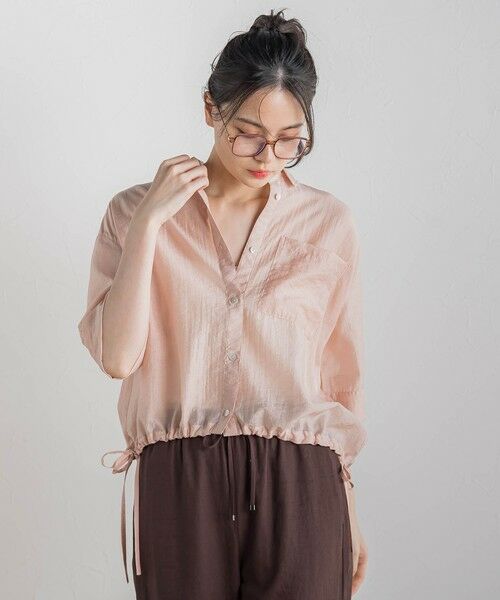 Droite lautreamont / ドロワットロートレアモン シャツ・ブラウス | シアーシャツ≪手洗い可能≫ | 詳細12