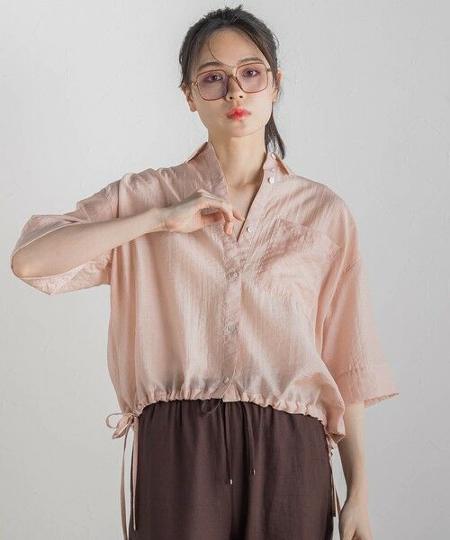 Droite lautreamont / ドロワットロートレアモン シャツ・ブラウス | シアーシャツ≪手洗い可能≫ | 詳細13