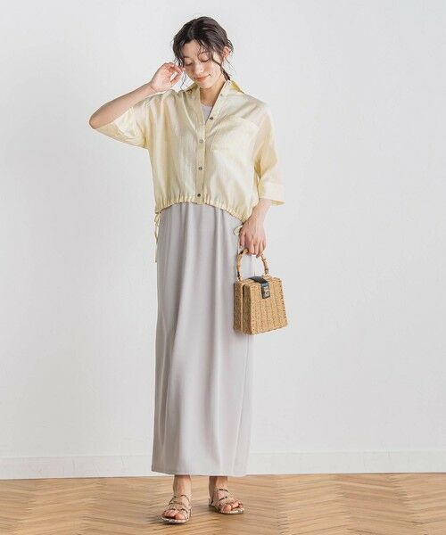 Droite lautreamont / ドロワットロートレアモン シャツ・ブラウス | シアーシャツ≪手洗い可能≫ | 詳細16