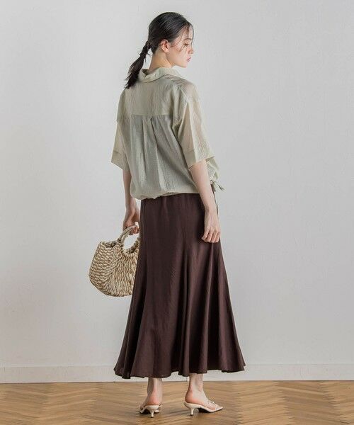 Droite lautreamont / ドロワットロートレアモン シャツ・ブラウス | シアーシャツ≪手洗い可能≫ | 詳細25