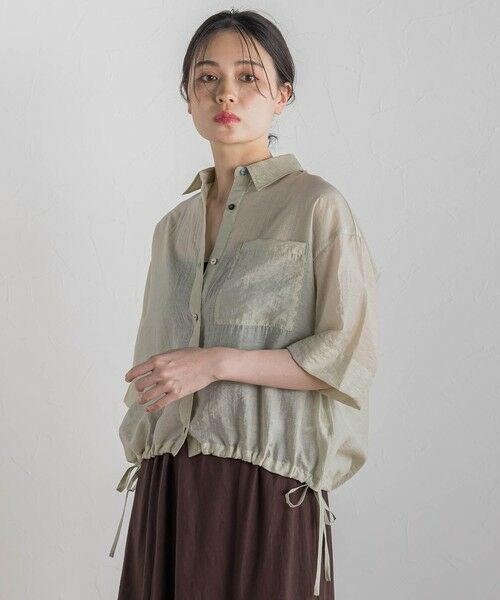 Droite lautreamont / ドロワットロートレアモン シャツ・ブラウス | シアーシャツ≪手洗い可能≫ | 詳細27