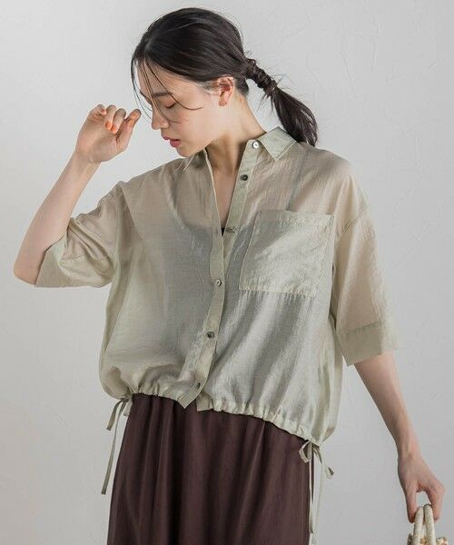 Droite lautreamont / ドロワットロートレアモン シャツ・ブラウス | シアーシャツ≪手洗い可能≫ | 詳細29