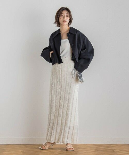 Droite lautreamont / ドロワットロートレアモン テーラードジャケット | 【CLANE】 コクーンスリーブショートジャケット | 詳細4