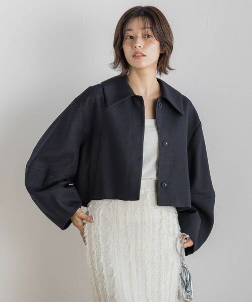 Droite lautreamont / ドロワットロートレアモン テーラードジャケット | 【CLANE】 コクーンスリーブショートジャケット | 詳細5