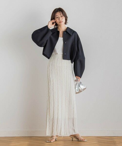 Droite lautreamont / ドロワットロートレアモン テーラードジャケット | 【CLANE】 コクーンスリーブショートジャケット | 詳細3