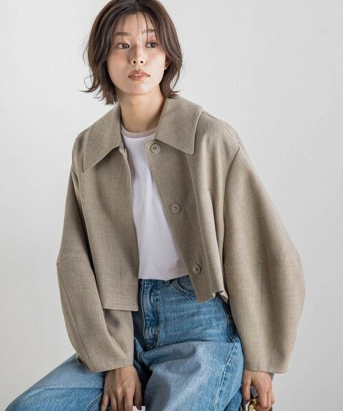 Droite lautreamont / ドロワットロートレアモン テーラードジャケット | 【CLANE】 コクーンスリーブショートジャケット | 詳細12