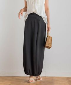 Droite lautreamont / ドロワットロートレアモン ミニ・ひざ丈スカート | 【CLANE】サテンバルーンスカート≪手洗い可能≫